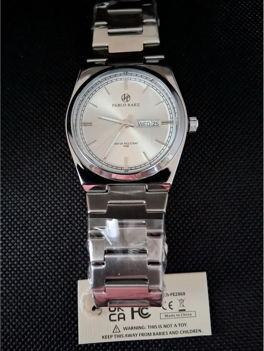 NEW Pablo Raez Men's Day/Date Dress Watch